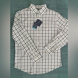 Croft & Barrow Stretch True Comfort Woven Shirt Machine Wash UltraSoft Size Med
